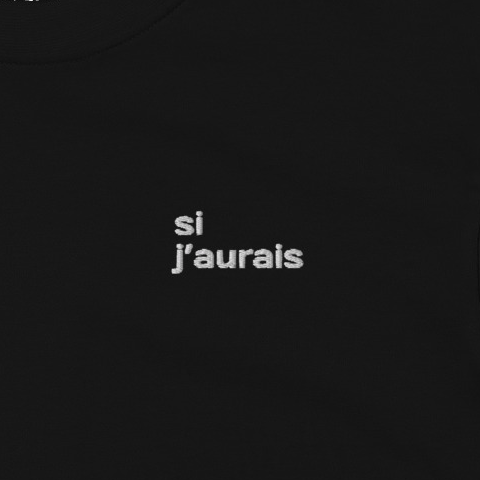 si jaurais - broderie