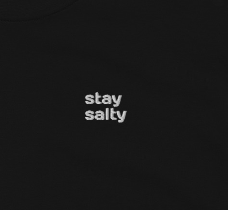 stay salty - broderie